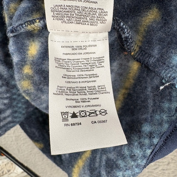 Columbia Men’s XXL Printed Fleece Quarter-Zip Pullover – Navy Geo Aztec - Picture 12 of 14